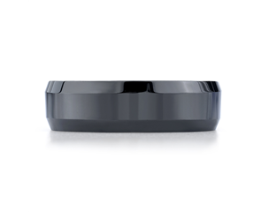 Ceramic 7mm Beveled Wedding Ring